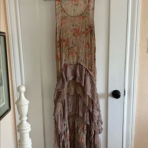 Magical 1920s style high /low maxi dress. L
